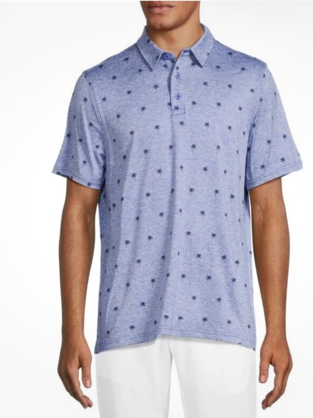 NWT Men's Blue Flag & Anthem Printed Madeflex Performance Polo Sizes XL & XXL